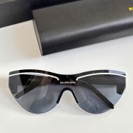 Balenciaga BB004S Shield Sunglasses In Black