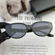 Balenciaga BL6531 Oval Acetate Sunglasses In Black