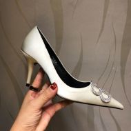 Balenciaga Knife BB 80MM Pumps Women Silk Apricot