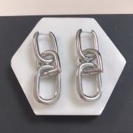 Balenciaga XXS Loop Earrings In Silver