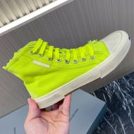 Balenciaga Paris High Top Sneakers Unisex Canvas Lemon