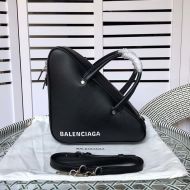 Balenciaga Small Triangle Duffle Bag In Calfskin Black