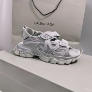 Balenciaga Track Sandals Unisex Rubber Grey