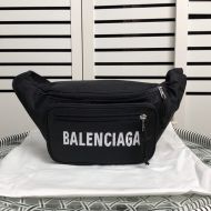 Balenciaga Wheel Beltpack In Canvas Black/White